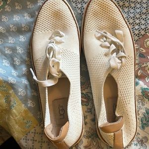 Ugg tennis shoes. Off white. Size 7